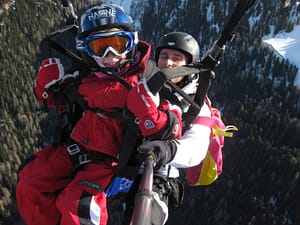Tandemflug mit Kinder
